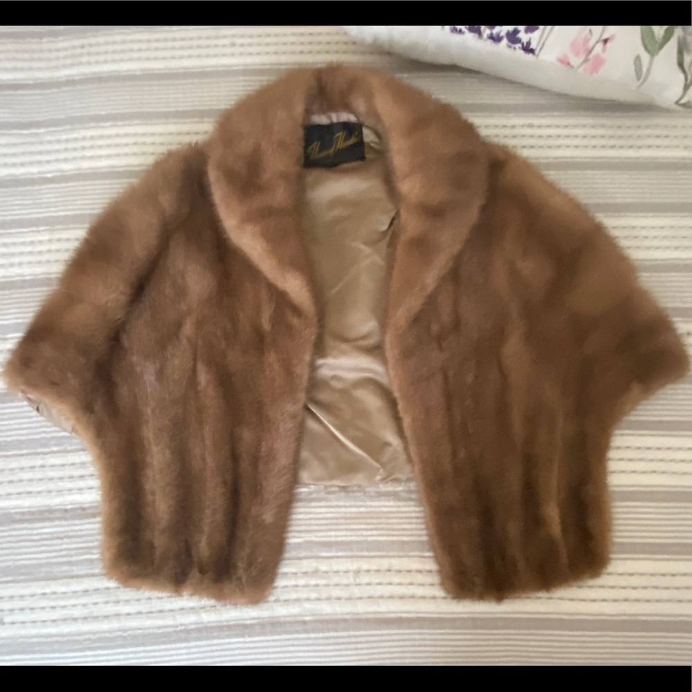Vintage Genuine Mink Stole/Cape